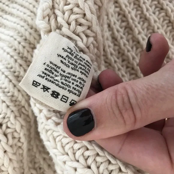 Babaa No. 18 cardigan in natural cotton, one size - Picture 6 of 8